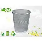Mesh Round Small Office Trash Bins Black Office Waste Bin Oval