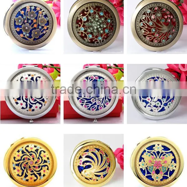 Cosmetic Makeup Hand Mirror,Pop Design Double Compact Magnifying Purse Mirror photo-5