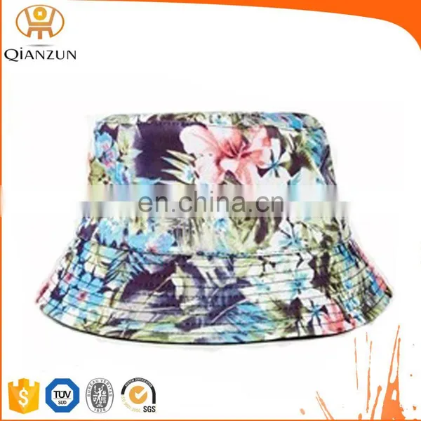 Colorful Beach Floral Print Bucket Hat, Womens Hat, Sunhat photo-2