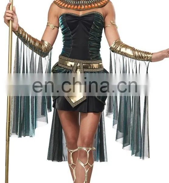 Egyptian Goddess Fancy Dress Costume Plus Size Cleopatra Halloween Costume AGC221