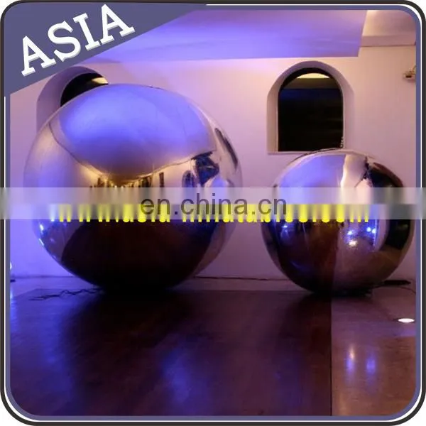 Inflatable Mirror Balloon With LED Light For Inner Decoration photo-3