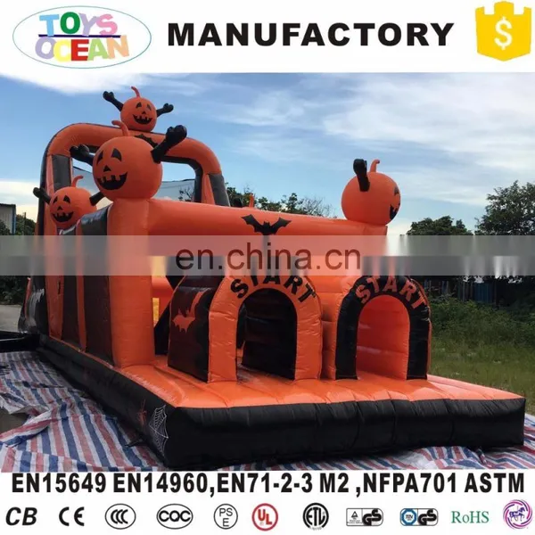Crazy Halloween Inflatable Haunted House Obstacle Course for Kids photo-3