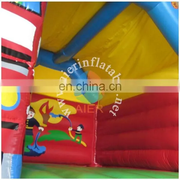 Outdoor Inflatable Bouncy Castle Fire Truck Commercial Inflatable Castles for Sale photo-4