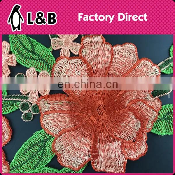 2017 Fashion Garment Accessories Crochet Chemical Collar Embroidered Designs Flower Polyester Neck Lace in Pair Collar Lace photo-4