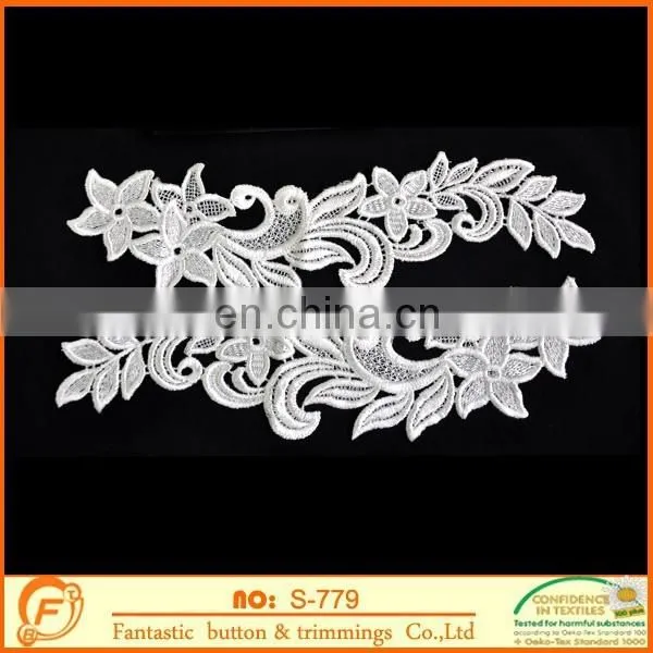 Summer White Flower Neck Collar for Women Dress photo-2