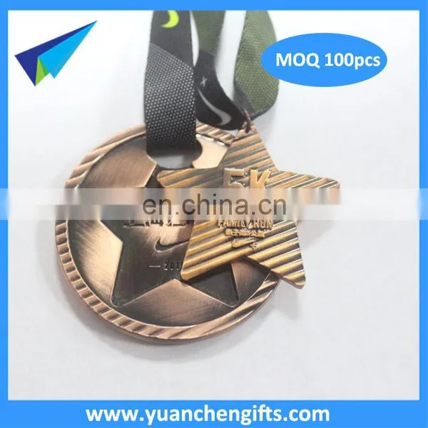 Design Your Own Custom Metal Crafts Production Zinc Alloy Blank Gold Award Metal Sport Medal With Ribbon photo-6