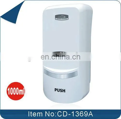 1000ml Bottle / Plastic Bag Wall Mounted Refillable Soap Dispenser For Hotel/Airport, Liquid Hand Soap Dispenser CD-1369A