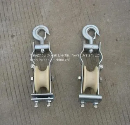 seat block; hanging block; seat-hang stringing block; crossarm and hook block
