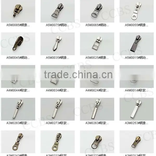 High Quality No.5 Metal Zipper Slider With Pullers Series