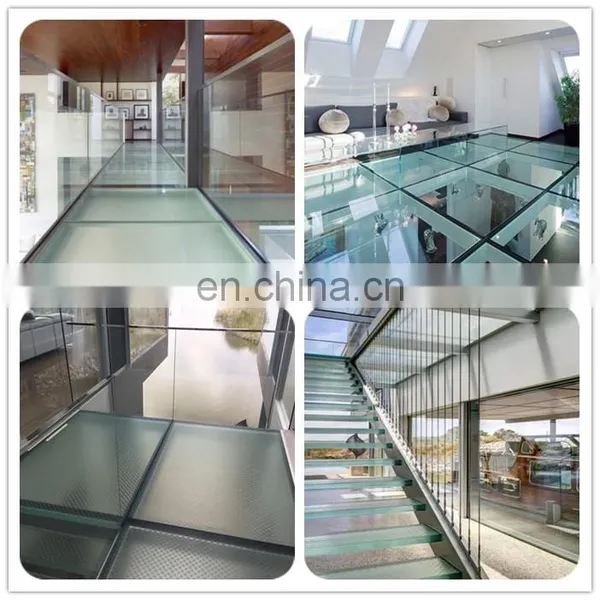 Favorable Price With High Quality Pdlc Smart Glass 15+15+15mm Anti Slip Safety Clear Translucent Laminated Glass Floor photo-6