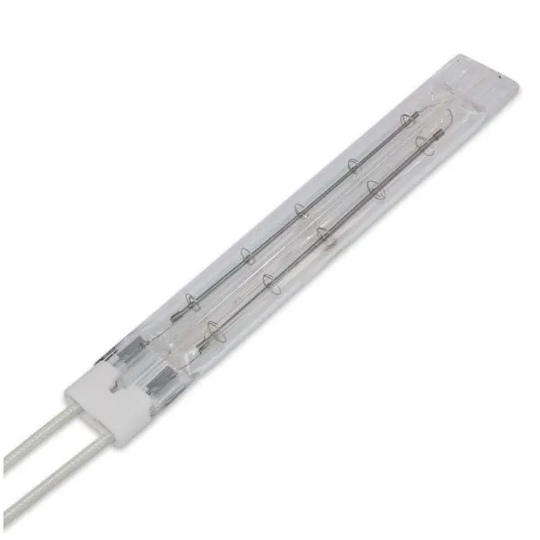 OYATE Quartz Infrared Halogen Heat Lamp 775mm 2200w Half White Twin Tube Heat Lamps photo-2