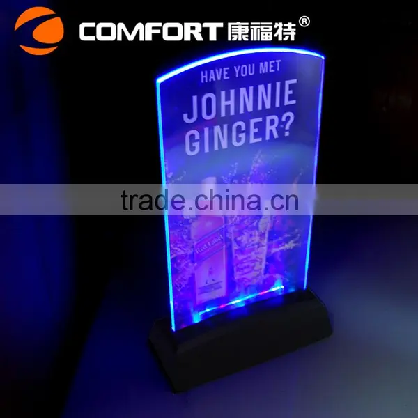 Special Price Promotional Lighted Club Led Menu Covers,led Menu Holder photo-6