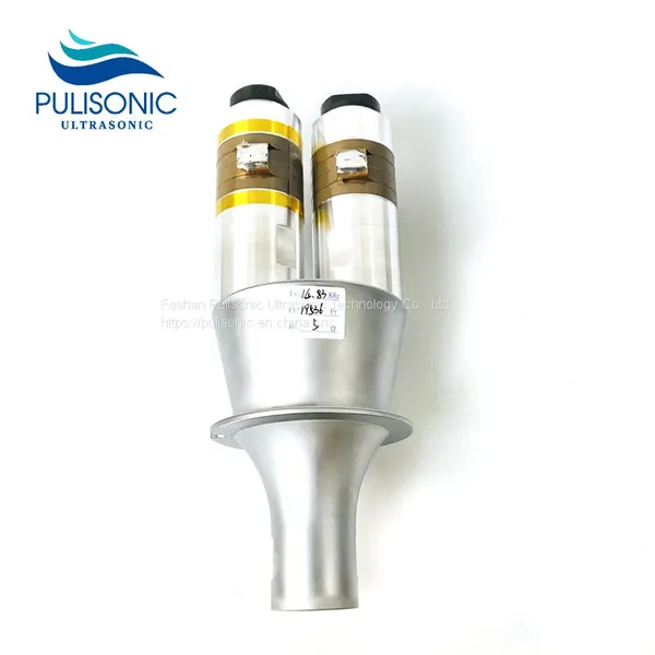 High Power Ultrasonic Transducer Converter Dual Vibrator Transducer 15K For Plastic Welders