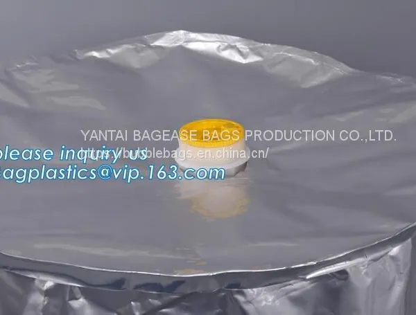 Aluminium Foil Protective Lining, Plastic Drum Cap Sheets, Barrels Liner, Bucket Liner, Pail Liner, LDPE Lay Flat Poly Bags Flat Drum Liner photo-3