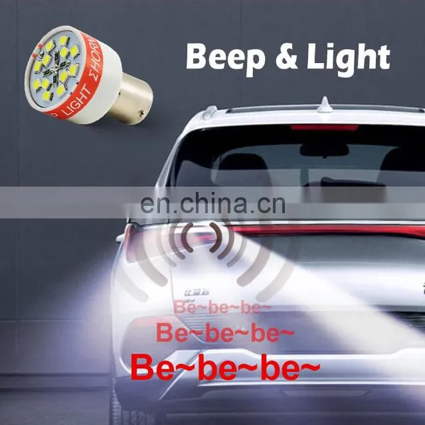 Promata LED HALOGEN 105dB Universal Warming Sound Tail Light Car Backup Alarm Reverse Light for Retrofit photo-3