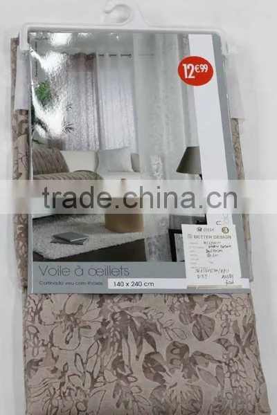 BURN OUT CURTAIN WITH 8 GROMMETS