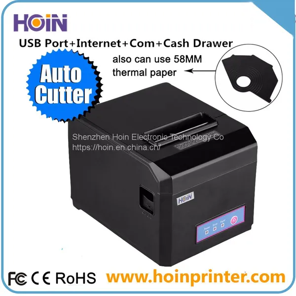 300mm/S High Speed 80mm Auto Cutter 80mm POS Thermal Receipt Printer RP 80 photo-5