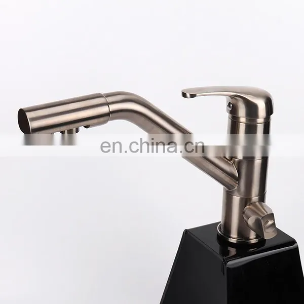 Moden Brass Nickel Brushed Single Hole Kitchen Faucet photo-4