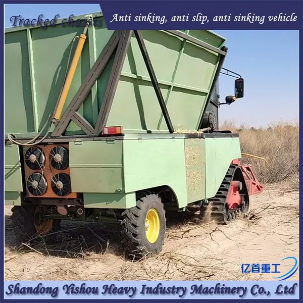 Customized Triangle Track Chassis for Anti Sinking in Desert Terrain photo-3
