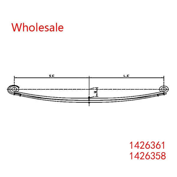1426361, 1426358 Front Axle Spring Set of Heavy Duty Vehicle Wholesale For DAF photo-2