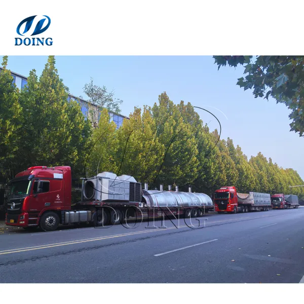 Large Capacity Production Line for Waste Tire Recycling Used Tyre to Fuel Oil Pyrolysis Machine photo-4
