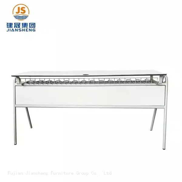 JS Hot Sell 2 Person School Double Table University Classroom Furniture School Student Desks