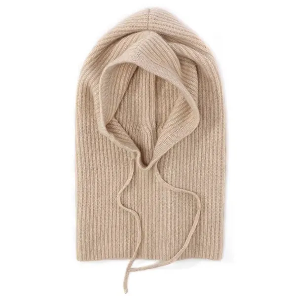 Winter Warm Knitted Neck Scarf&hat 100%cashmere photo-2