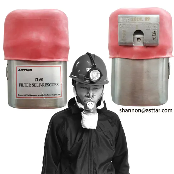ZL60 60-minütiger Kohlenmonoxidfilter Selbstrettungsatmungsgerät