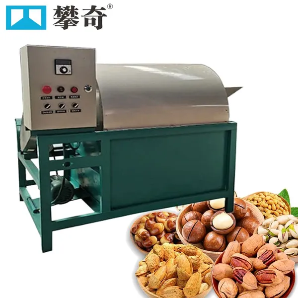 Commercial Nut Roasting Machine 15kW with 304 Food-Grade Drum