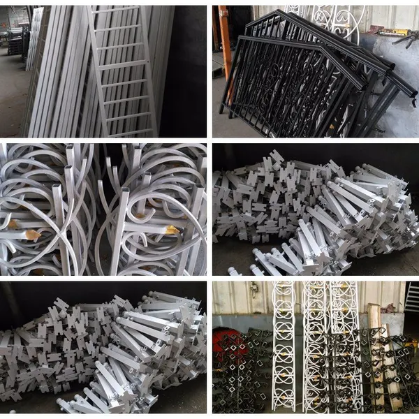 Outdoor Wrought Iron Fence Panels for House Backyard and Perimeter Security photo-5
