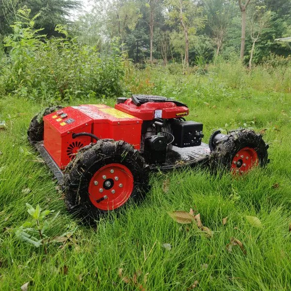 Self-Charging Cordless Industrial Grass Box Lawn Mower With Remote Control for Hills
