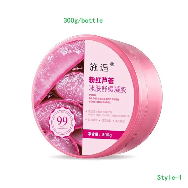 300g/bottle Aloe Gel Plant Essence Hydrates Repairs Skin Care Soothes Redness photo-3