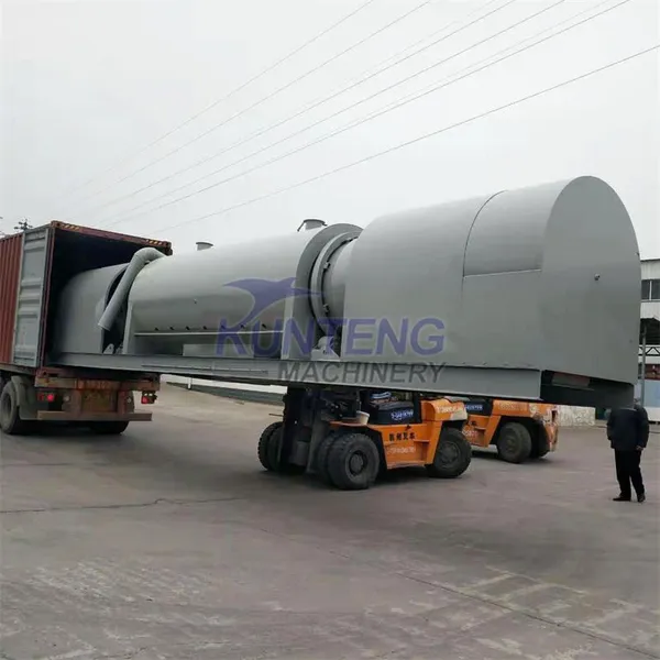 New Design Rice Husk Bran Drum Charcoal Making Machine Coffee Residue Soybean Dregs Pyrolysis Charcoal Making Equipment EPC photo-2