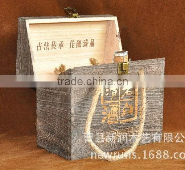 Luxurious Antique Style Wooden Wine Box Wooden Box photo-2
