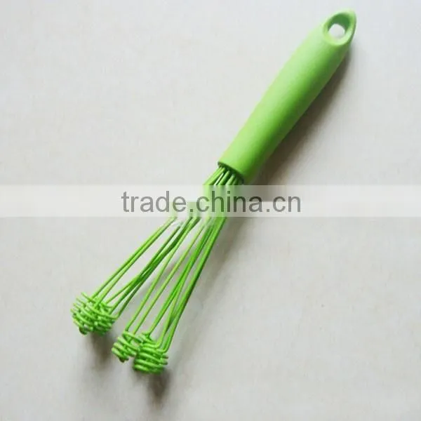 2015 Latest Design Silicone Coated Whisk Kitchen Tools Egg Beater Blender Milk Frother Whisk 12inch Logo Printed Available photo-4