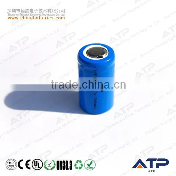 14280 Lithium Iron Phosphate Battery / 14280 Lifepo4 Battery Cell 3.2v 220mah photo-3