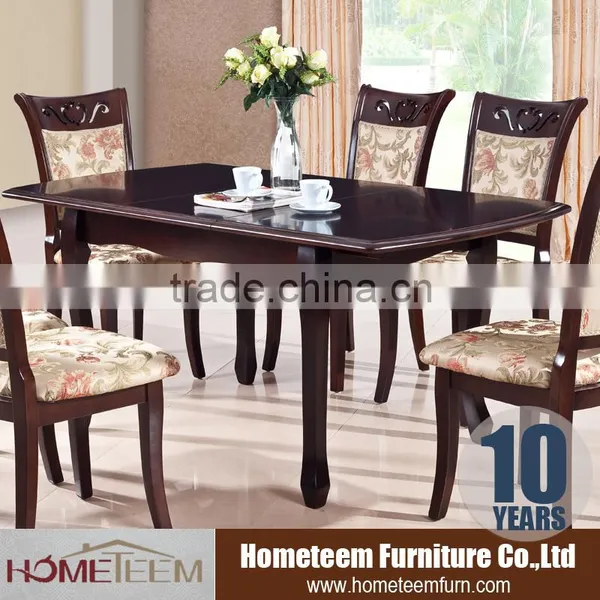 Classic Expanding Dining Table Wood Furniture Feet photo-3