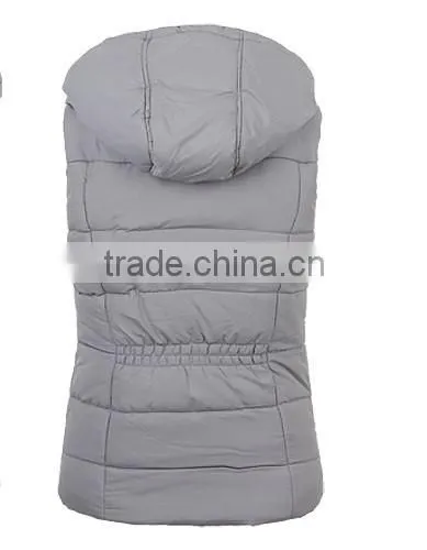 Lady's Lining Fleece 100%polyester Stock Winter Vest photo-2