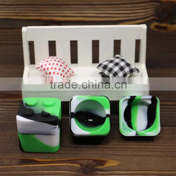 Square 9ml Silicone Container Bho Extracts Silicone Dab Jar Silicone Oil Container photo-2