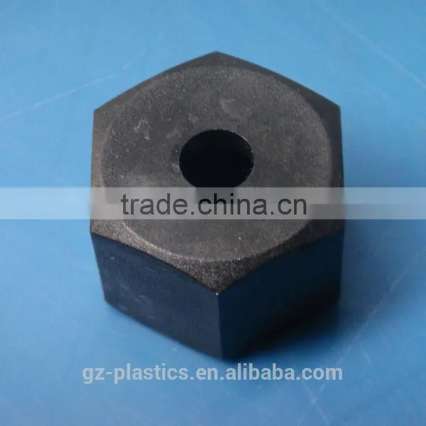 Custom Made Small Black Injection Nylon Cap Injection Plastic Molding Screw Nut Parts for Various Type Machine photo-3