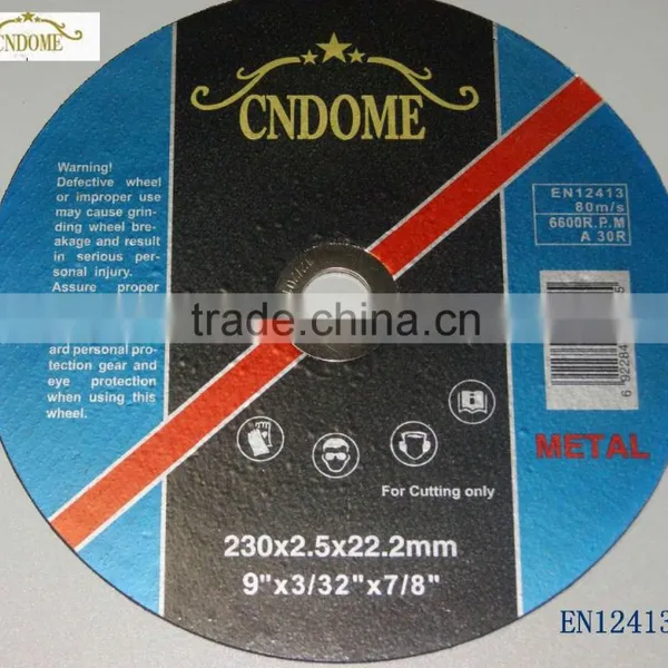 Abrasive 230*2.5mm Cutting Discs for Stainless Steel