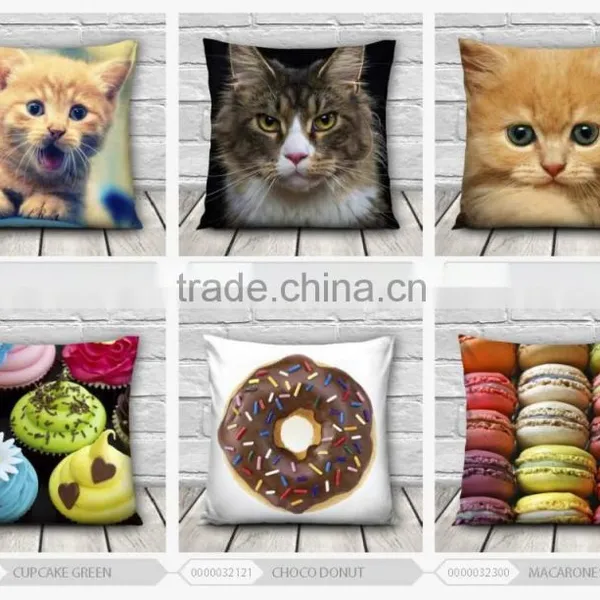 Top Sales Nylon Fashion Colorful Design 3d Digital Print Pillowcases Fullprint Decorative Throw Pillow Covers Seat Cushion Cover photo-6