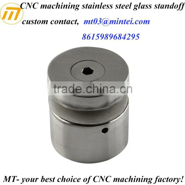 Customize Precision CNC Machining 316 Stainless Steel Glass Standoff