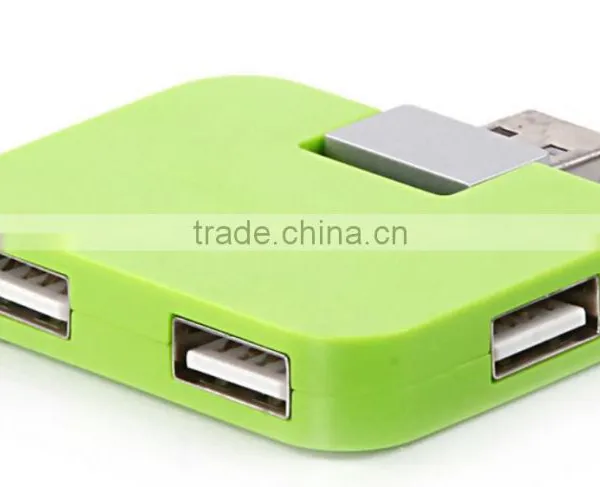 Portable Mini Cute Flat High Speed USB 2.0 HUB 4 Ports for PC Notebook Mac photo-5