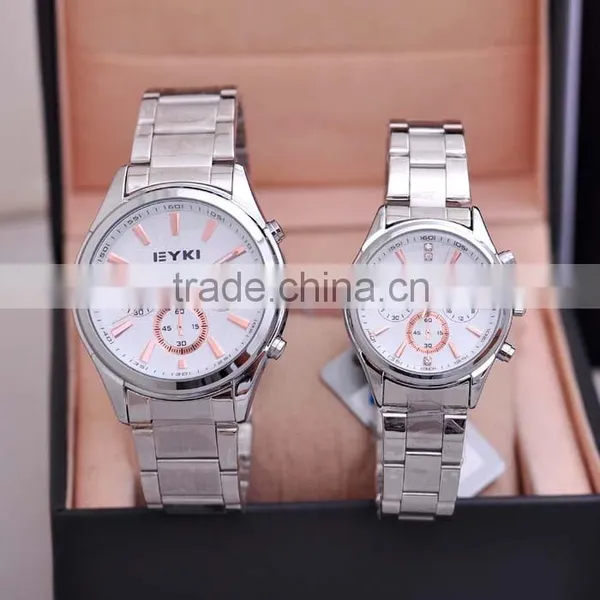 EYKI Branded Stainless Steel Watches for Men Hand Clock Women Lovers' Watch photo-5