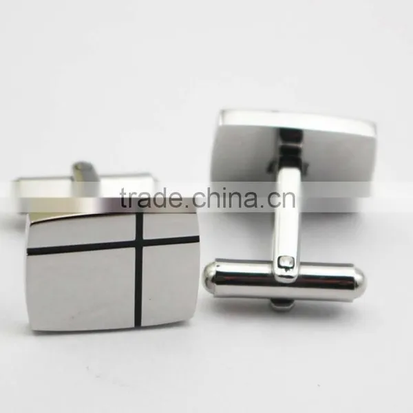 2016 Latest Fashion Design Stainless Steel Men Shirts Cufflink With Logo photo-3
