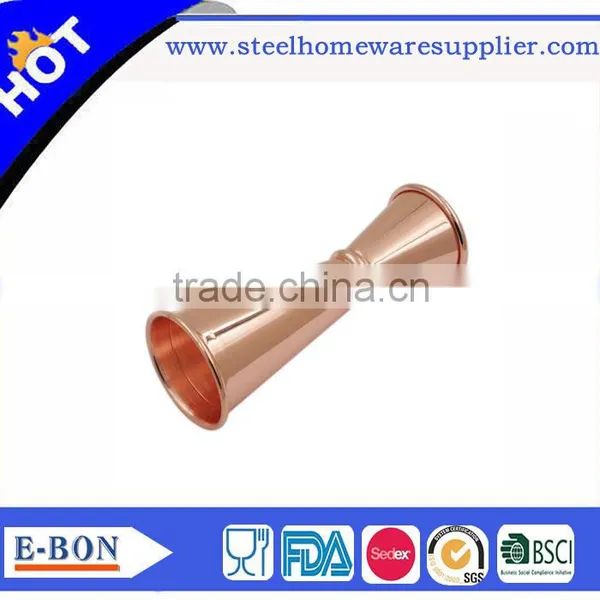 Hot Sale Stainless Steel Copper Jigger Double Head Jigger Measuring Cup for Advanced Bar photo-2