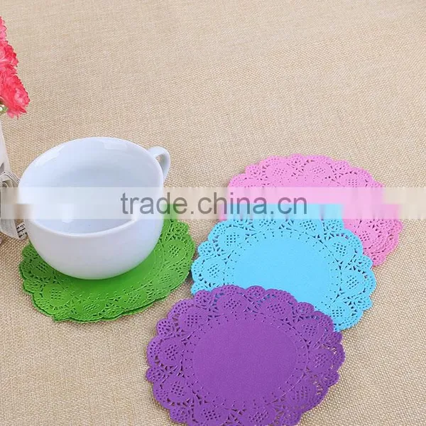 Laser Cut Cup Cake Wrapper Paper Doilies 4.5" Round Paper Doily photo-4
