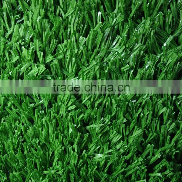 Single Green Plastic Natural Fake Grass for Playground Decoration photo-4