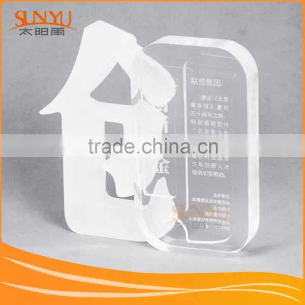 China Manufacturer Plexglass Engraved Glass Stones With Words